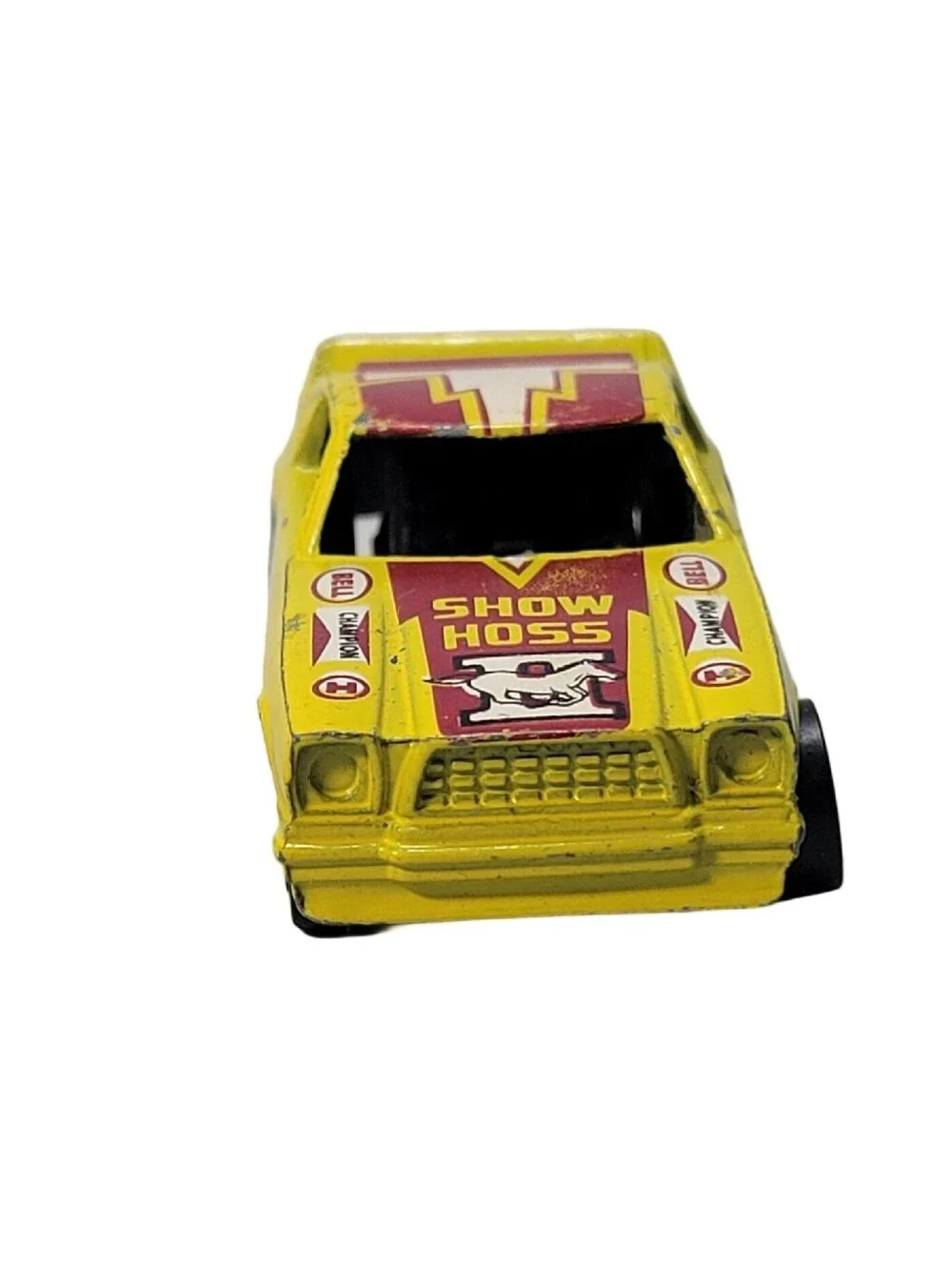 Vintage 1969 HOT WHEELS 'Show Hoss' Blackwall Dragster Mustang Yellow